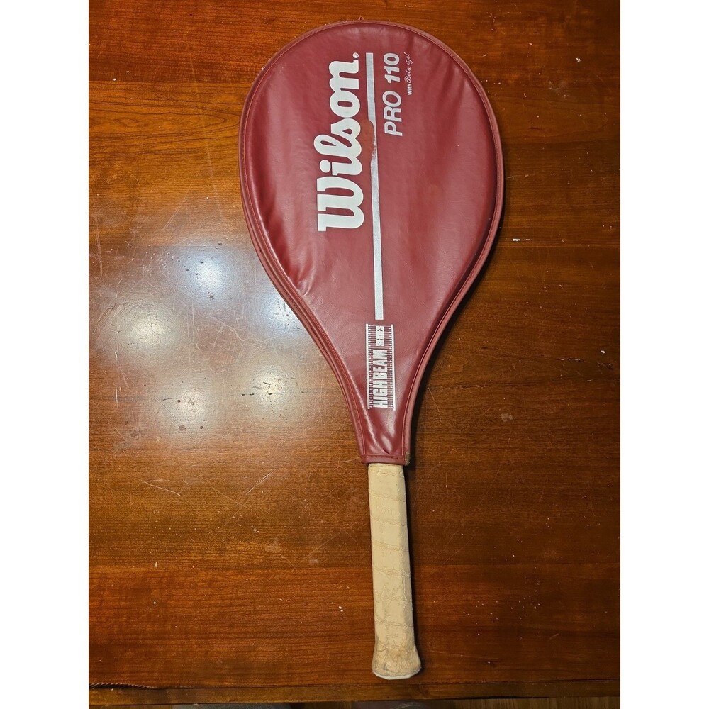 Vintage Wilson Pro 110 High Beam Tennis Racquet w/ Case